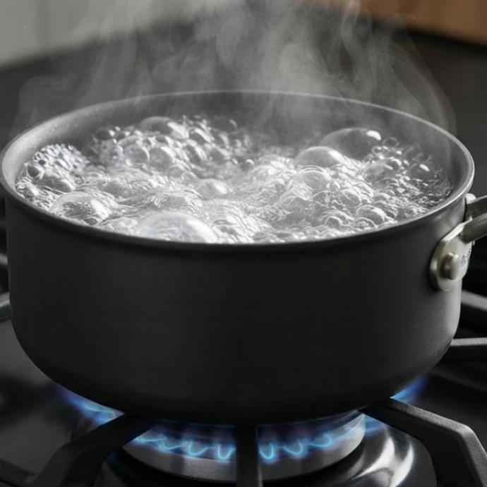 boiling water