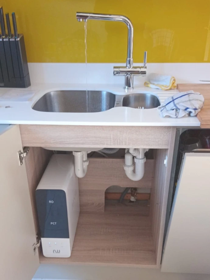 Ion II reverse osmosis water filter with Doolin tap installed